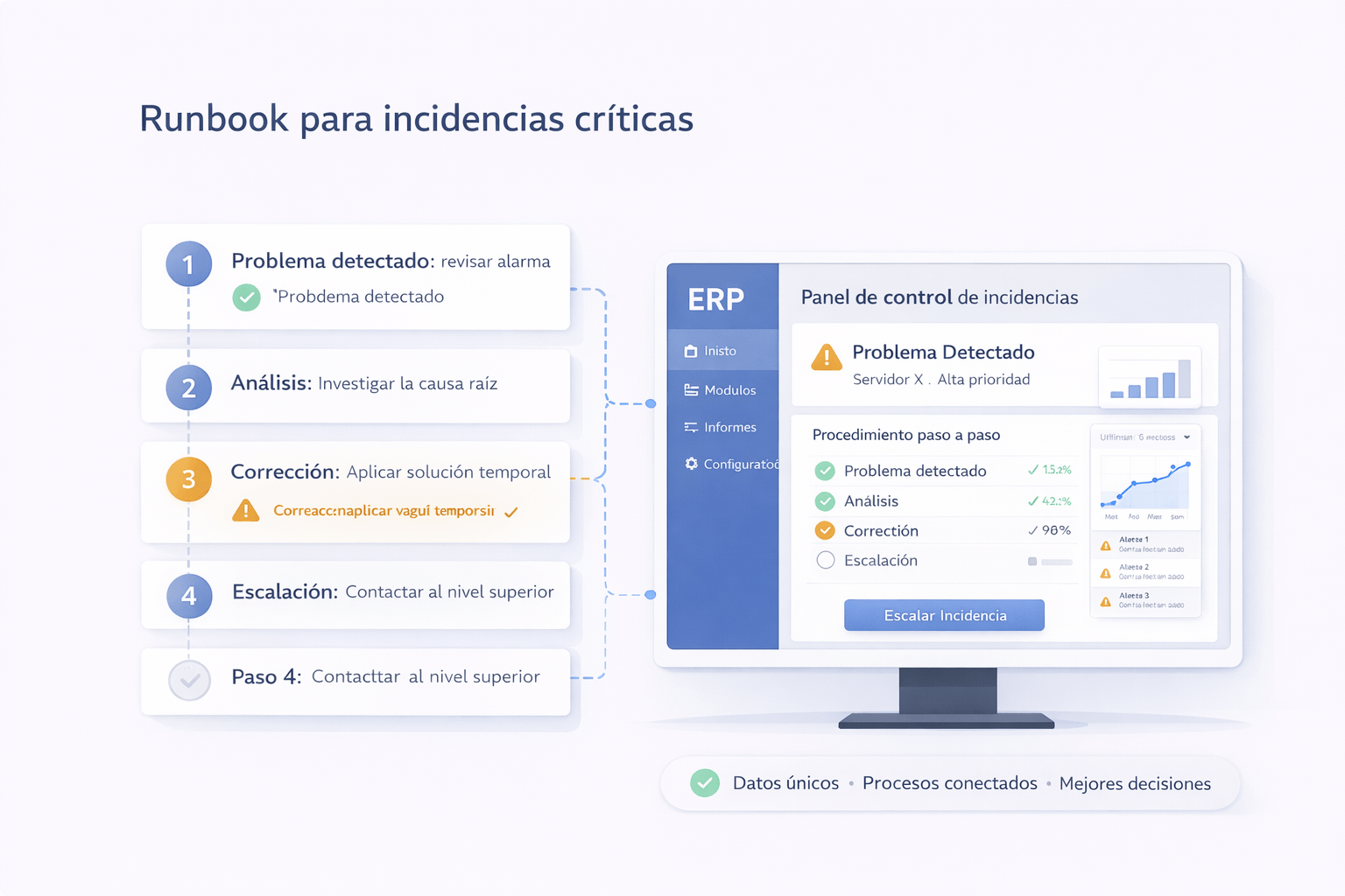 Ilustración del artículo sobre runbooks para incidentes críticos